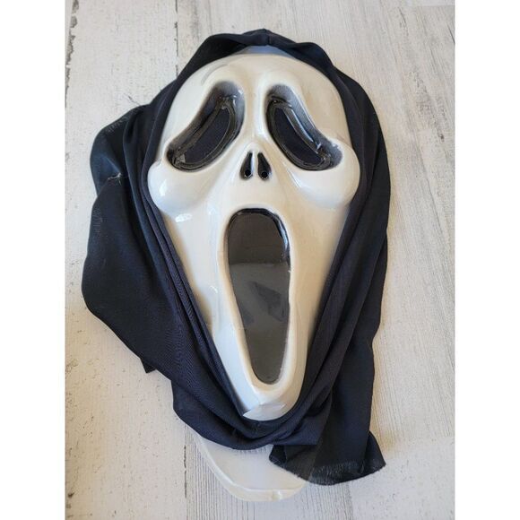 Scream AS IS Scary plastic mask costume Halloween - Picture 1 of 11